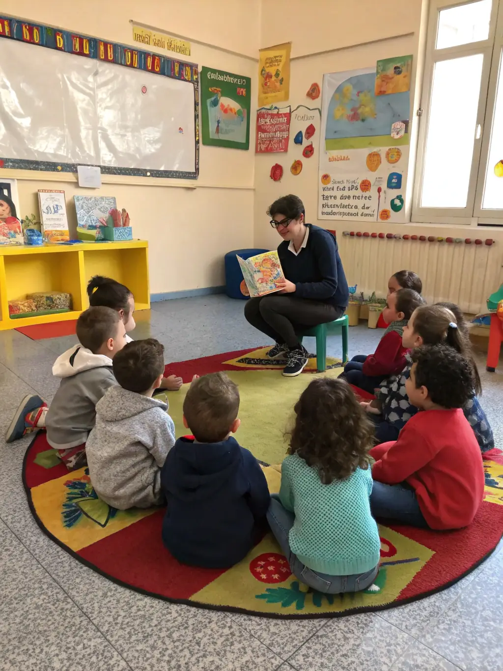 A heartwarming image of young children participating in early childhood development activities, showcasing their engagement and learning, in a nurturing environment.